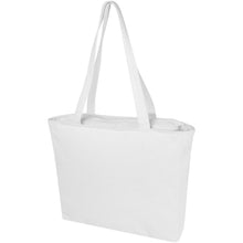 Load image into Gallery viewer, Trace Weekender 500 g/m² Aware™ recycled tote bag — White