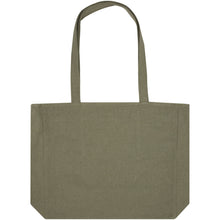 Load image into Gallery viewer, Trace Weekender 500 g/m² Aware™ recycled tote bag — Green (front)