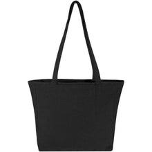 Load image into Gallery viewer, Trace Weekender 500 g/m² Aware™ recycled tote bag — Black (back)