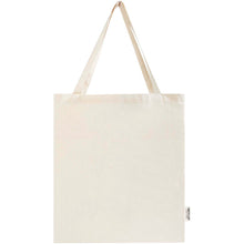 Load image into Gallery viewer, Madras 140 g/m² GRS recycled cotton gusset tote bag 12L — Natural (front)
