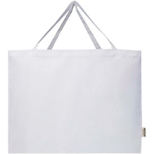 Load image into Gallery viewer, Odessa 220 g/m² GRS recycled cotton tote bag 40L — White (front)