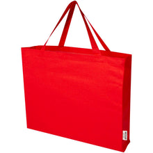 Load image into Gallery viewer, Odessa 220 g/m² GRS recycled cotton tote bag 40L — Red