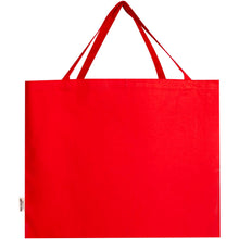 Load image into Gallery viewer, Odessa 220 g/m² GRS recycled cotton tote bag 40L — Red (back)