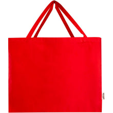 Load image into Gallery viewer, Odessa 220 g/m² GRS recycled cotton tote bag 40L — Red (front)