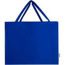 Load image into Gallery viewer, Odessa 220 g/m² GRS recycled cotton tote bag 40L — Royal blue (front)