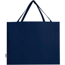 Load image into Gallery viewer, Odessa 220 g/m² GRS recycled cotton tote bag 40L — Navy (back)