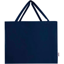 Load image into Gallery viewer, Odessa 220 g/m² GRS recycled cotton tote bag 40L — Navy (front)