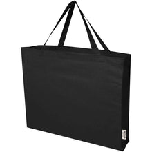Load image into Gallery viewer, Odessa 220 g/m² GRS recycled cotton tote bag 40L — Black