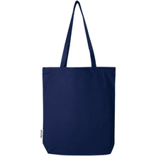 Load image into Gallery viewer, Florida 270 g/m² GRS recycled tote bag 10L — Navy (back)