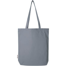 Load image into Gallery viewer, Florida 270 g/m² GRS recycled tote bag 10L — Grey (back)