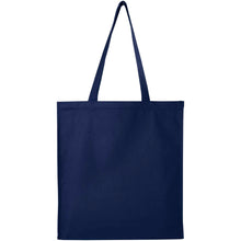 Load image into Gallery viewer, Florida 270 g/m² GRS recycled gusset tote bag 14L — Navy (back)