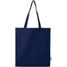 Load image into Gallery viewer, Florida 270 g/m² GRS recycled gusset tote bag 14L — Navy (front)