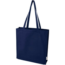 Load image into Gallery viewer, Florida 270 g/m² GRS recycled gusset tote bag 14L — Navy