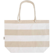 Load image into Gallery viewer, Florida 270 g/m² GRS recycled beach tote bag 18L — Natural / White (back)
