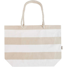 Load image into Gallery viewer, Florida 270 g/m² GRS recycled beach tote bag 18L — Natural / White (front)