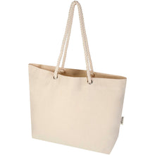 Load image into Gallery viewer, Florida 270 g/m² GRS recycled beach tote bag 18L — Natural / Natural