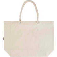 Load image into Gallery viewer, Florida 270 g/m² GRS recycled beach tote bag 18L — Natural / Natural (back)