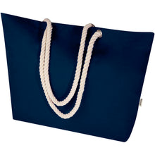 Load image into Gallery viewer, Florida 270 g/m² GRS recycled beach tote bag 18L — Navy (detail)