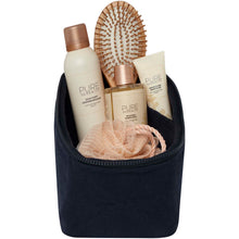 Load image into Gallery viewer, Trace 500 g/m² Aware™ recycled toiletry organiser — Navy (detail)