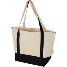 Load image into Gallery viewer, Sam 320 g/m² GRS recycled cotton tote bag — Black / Natural