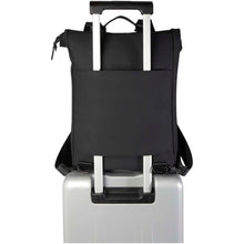 Load image into Gallery viewer, Turner 15.6" GRS recycled roll-top laptop backpack 12L — Black (detail 2)
