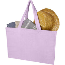 Load image into Gallery viewer, Siam GRS recycled terry beach tote bag 13L — Lilac (detail)