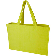 Load image into Gallery viewer, Siam GRS recycled terry beach tote bag 13L — Lime