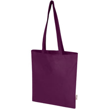 Load image into Gallery viewer, Madras Blend 140 g/m² GRS recycled cotton tote bag 7L — Purple
