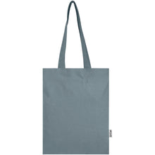 Load image into Gallery viewer, Madras Blend 140 g/m² GRS recycled cotton tote bag 7L — Grey (front)