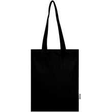 Load image into Gallery viewer, Madras Blend 140 g/m² GRS recycled cotton tote bag 7L — Black (front)