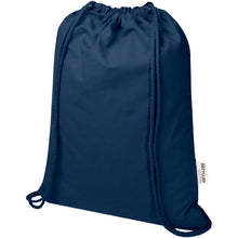 Load image into Gallery viewer, Oregon Blend 140 g/m² GRS recycled drawstring bag 5L — Navy