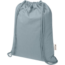 Load image into Gallery viewer, Oregon Blend 140 g/m² GRS recycled drawstring bag 5L — Grey