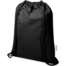 Load image into Gallery viewer, Oregon Blend 140 g/m² GRS recycled drawstring bag 5L — Black