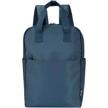 Load image into Gallery viewer, Trip 14” Aware™ recycled travel laptop backpack 9L — Hale Blue (front)