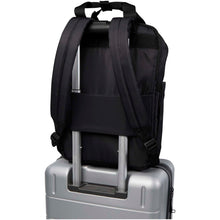 Load image into Gallery viewer, Trip 14” Aware™ recycled travel laptop backpack 9L — Black (detail)