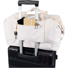 Load image into Gallery viewer, Trip Aware™ recycled travel duffel bag 42L — Off white (detail)