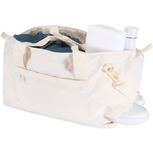 Load image into Gallery viewer, Trip Aware™ recycled travel duffel bag 42L — Off white (detail 2)