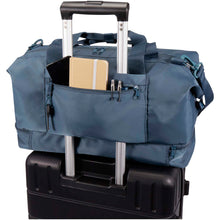 Load image into Gallery viewer, Trip Aware™ recycled travel duffel bag 42L — Hale Blue (detail)