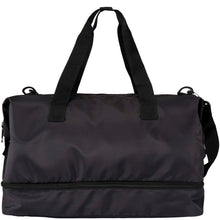 Load image into Gallery viewer, Trip Aware™ recycled travel duffel bag 42L — Black (back)