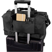 Load image into Gallery viewer, Trip Aware™ recycled travel duffel bag 42L — Black (detail)
