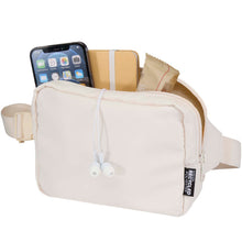 Load image into Gallery viewer, Trip Aware™ recycled travel crossbody bag 1L — Off white (detail)