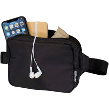 Load image into Gallery viewer, Trip Aware™ recycled travel crossbody bag 1L — Black (detail)