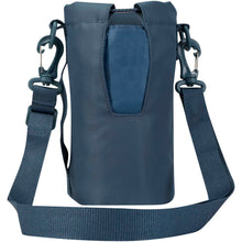 Load image into Gallery viewer, Trip Aware™ recycled travel bottle bag 2L — Hale Blue (back)