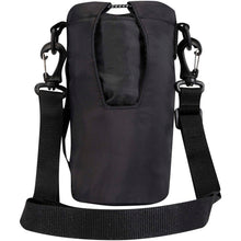 Load image into Gallery viewer, Trip Aware™ recycled travel bottle bag 2L — Black (back)