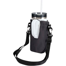 Load image into Gallery viewer, Trip Aware™ recycled travel bottle bag 2L — Black (detail 2)