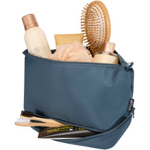 Load image into Gallery viewer, Trip Aware™ recycled travel toiletry bag 6L — Hale Blue (detail)