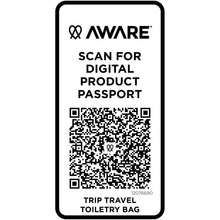Load image into Gallery viewer, Trip Aware™ recycled travel toiletry bag 6L — Black (detail 2)