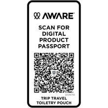 Load image into Gallery viewer, Trip Aware™ recycled travel toiletry pouch 2L — Hale Blue (detail 2)