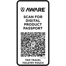 Load image into Gallery viewer, Trip Aware™ recycled travel toiletry pouch 2L — Black (detail 2)