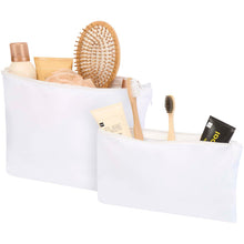 Load image into Gallery viewer, Swift GRS recycled toiletry bag set — White (detail)